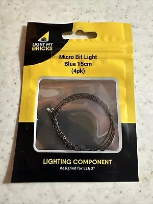 Light My Bricks Lighting Component Blue 15cm Micro Bit Light 4 Pack • £5.99