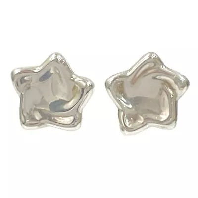 Tiffany & Co. Sterling Silver Elsa Peretti Star Earrings No Box #33 • $217