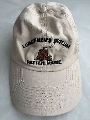 Lumberman's Museum Hat Patten Maine Adjustable Trucker Embroidered Cotton • $16