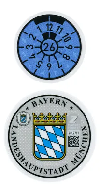 Munich 2026 License Plate Registration Seal For BMW By Z Plates • $9.99