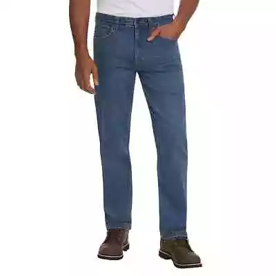 Kirkland Signature Men's Blue Jeans Straight Fit Comfort Stretch Denim 5 Pocket • $24.80