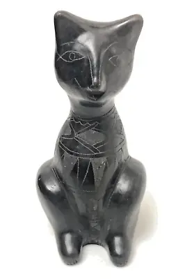 Manuel Felguerez Mexico Pottery Mid Century Folk Art Sitting Cat Sculpture 11.5  • $89