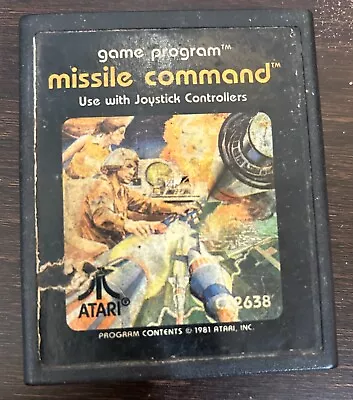 1981 Atari 2600 MISSLE COMMAND Game Cartridge CX2638 • $9.99