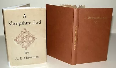 A.E. Housman A Shropshire Lad Hardback Book/ Dustjacket Richard Press Secker • £49