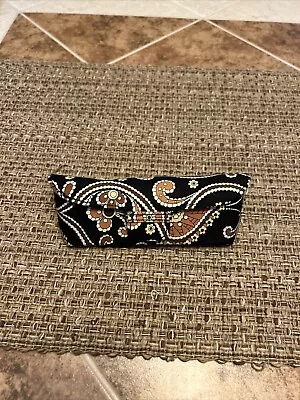 Vera Bradley Cafe Latte Eyeglasses Case Pattern Hard Shell Mod Trendy • $14.03