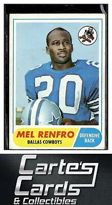 Mel Renfro 1968 Topps #129  Dallas Cowboys Hall Of Fame • $4.95