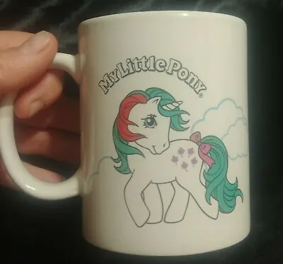 Rare Brony MLP My Little Pony Coffee Mug 12oz Gusty And June Rose Unicorn 2014 • $24