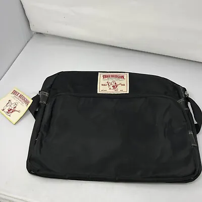 NWT True Religion Overnight Bag  Black CrossBody Shoulder Cross • $17.50