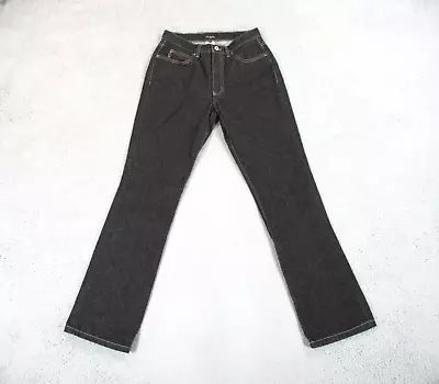 Vintage Guess Jeans Womens 30 High Rise Straight Outdoors 28x33 USA Cotton Black • $15.15