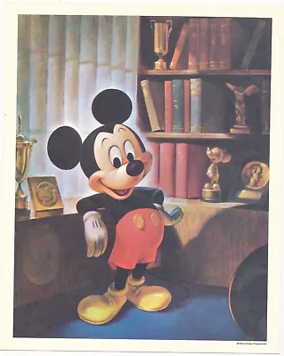 Mickey Mouse— Vintage Color Print— Walt Disney Productions— 8x10 • $75