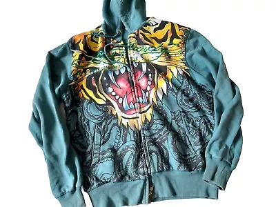 Ed Hardy Mens Track Jacket Tiger Small Hoodie  • £55