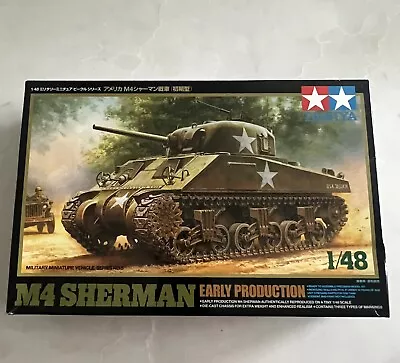 Tamiya 1/48 US Army M4 Sherman Tank Early Production • $28.50