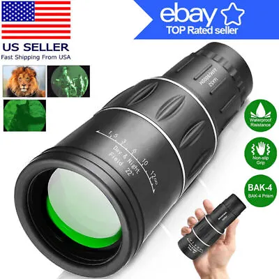 40X60 Monocular Binoculars With Night Vision BAK4 Prism High Power Waterproof US • $13.99