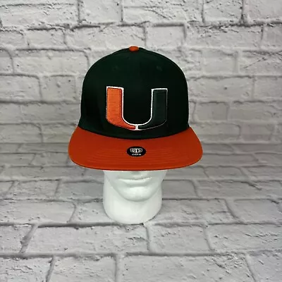 Miami Hurricanes Snapback Mens Embroidered U Cap Hat Adjustable OSFA • $16