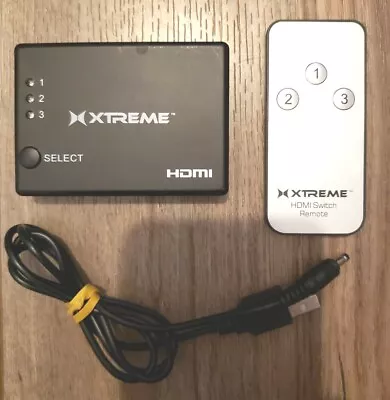 Xtreme Home Theater 3 Port HDMI Switch 4K With Remote Control • $6.52