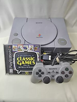 Sony PlayStation 1 Console PS1 Complete W One Controller 1 Game Classic Games • $40