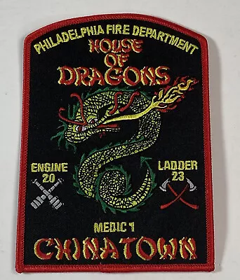 $19.97 • Buy Philadelphia Fire Department Patch House Of Dragons Chinatown Engine 20 Medic 1