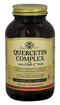 2pk Solgar Quercetin Complex With Ester C Plus 100ct Capsules EXP: 08/2024(U4) • $39.99