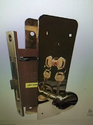 Taco Mortise Lockset Lock Polished Brass 7 5/8  2 1/2  Backset • $42.99