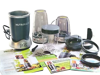 Nutribullet MAGIC BULLET NB-101B Blender Blade 3 Cups & 2 Lids Preowned Tested • $43.20