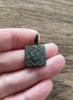 Medieval. 14th Century. Brass Heraldic Pendant. Dating To The 1300’s. • £120