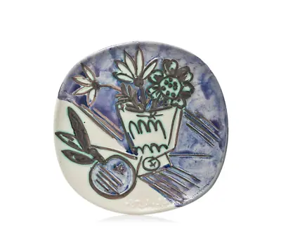 Pablo Picasso Madoura Ceramic Plate 'Bouquet à La Pomme' Ramié 305 • $12000