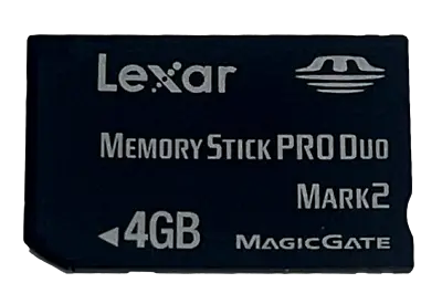 Lexar 4GB Sony PSP Memory Stick Pro Duo Memory Card Camera Memory  • $17.90