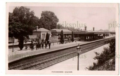 £7.99 • Buy Old Postcard Pangbourne Railway Station Reading Berkshire Real Photo Used 1915
