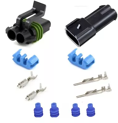 Metripack 280 Series 2 Conductor Connector Set 10 Ga. Metri-pack • $4.75