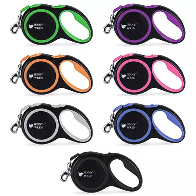 £11.99 • Buy Jenny Wren Retractable Dog Lead Tangle Free Anti Slip Handle One Handed Brake