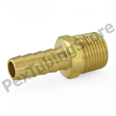 (20) 3/8  Hose Barb X 3/8  Male Threaded Brass Adapter FittingsOil/Water/Air • $51.55