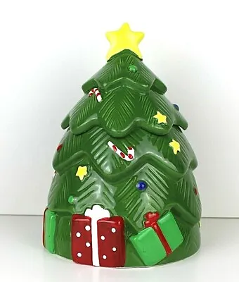 CoCo Dowley Certified Christmas Tree Cookie Jar MUSICAL International Vintage • $33.26