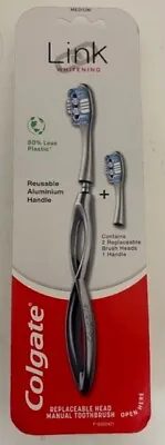 Colgate Link Whitening Medium Toothbrush Kit With 2 Heads & 1 Handle⬆️ • £9.99