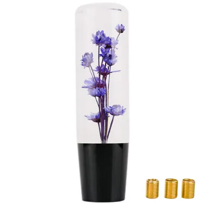 JDM VIP 15CM Purple Real Flowers Manual Car Gear Shift Knob Shifter Lever Head • $24.50