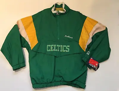 $69.99 • Buy New Starter Womens NBA Boston Celtics 1980s Green Lined Windbreaker  Jacket L