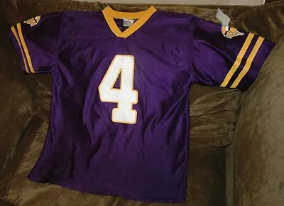 Brett Favre Jersey! Minnesota Vikings Youth Large 14-16 NFL Purple Throwback  • $14