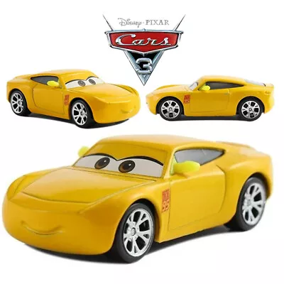Disney Pixar Cars 3 Yellow Cruz Ramirez 1:55 Diecast Model Toy Car Loose Gift • $11.99