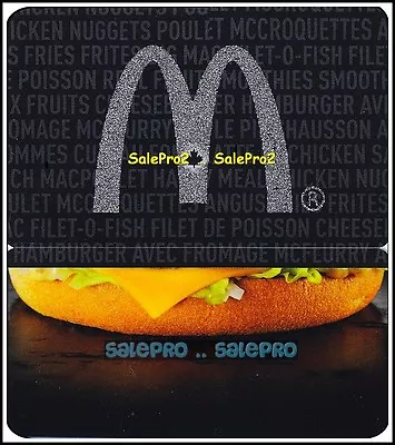 McDONALD 2013 CANADIAN SILVER MAPLE LEAF ARCH BURGER COLLECTIBLE GIFT CARD • $5.06