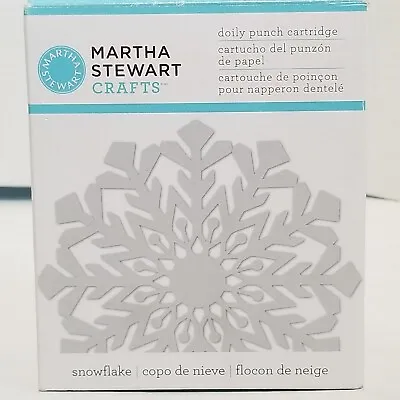 Martha Stewart Doily Punch Cartridge  Snowflake  With Box EK Success Winter Xmas • $23