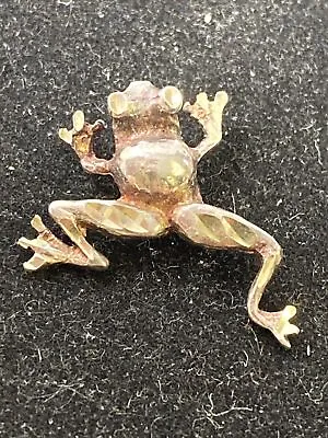 925 Sterling Silver Frog Pendant Charm Necklace Bracelet Vintage NF • $10.90