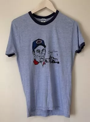 Benny Parsons Racing *RARE**Vintage 80’s Single Stitch Ringer T-shirt Size Large • $85