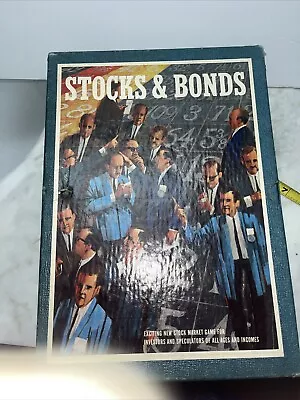 Vintage 1964 Stocks And Bonds Stock Market Investment Game Bookshelf • $29.99