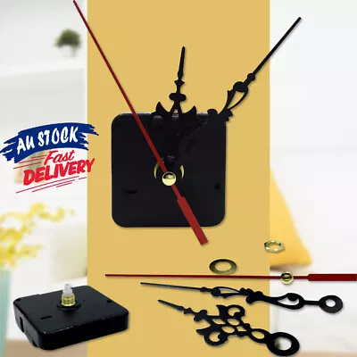 Movement Wall Clock Long Spindle Silent DIY Quartz Motor Mechanism Repair Kit AU • $9.28