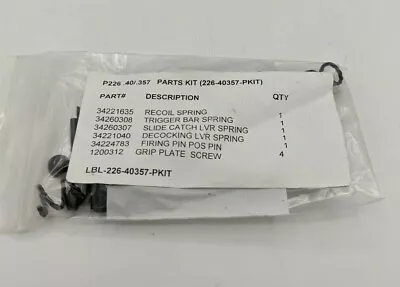 Sig Sauer Complete Pistol Parts Kit P226 40 Cal • $50