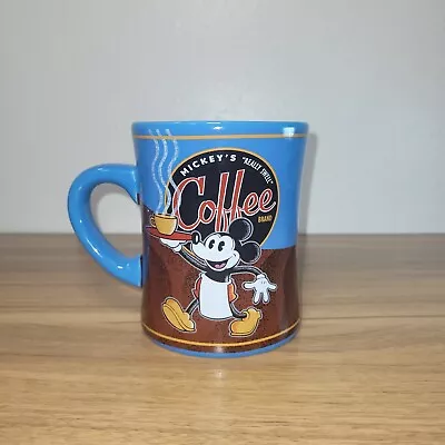 Disney Parks Mickey’s “Really Swell” Coffee Brand Blue Mug - Theme Perks • $11.99