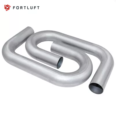 FORTLUFT Custom Exhaust Tubing Kit 2 Pcs Aluminized Steel Mandrel Bends • $59.72