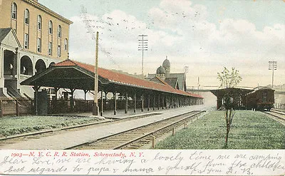 Schenectady NY * N.Y.C. RR Railroad Station 1907 *  • $18.99