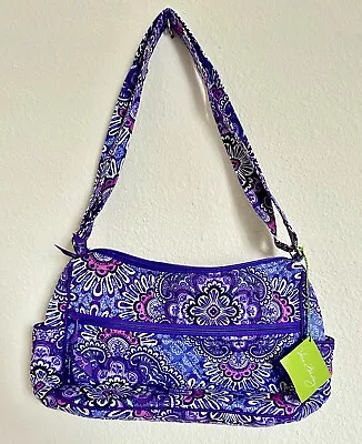 Vera Bradley Purse Bag Padded  Satchel Purple Quilted - NEW W TAGS! • $27.25