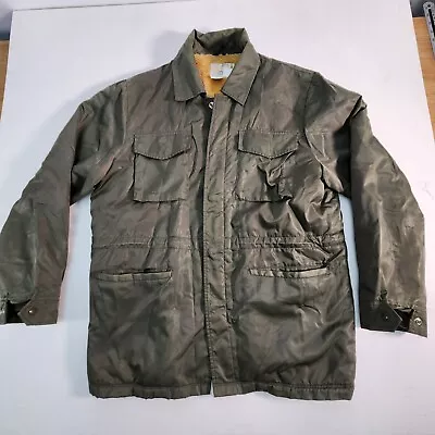 Vintage Spicer Of Melbourne Green Bomber Jacket Flight Jacket SIZE 42 • $79.95