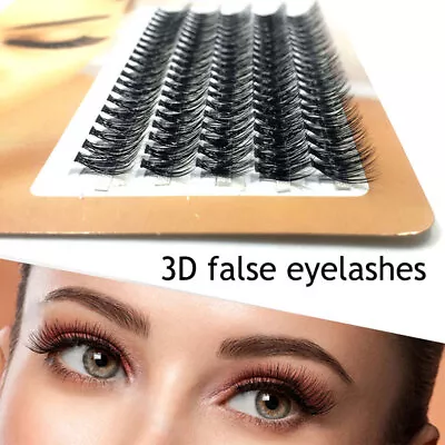 100 Clusters Individual False Eyelashes Mink Eyelashes False Eyelashes Natural • $2.84